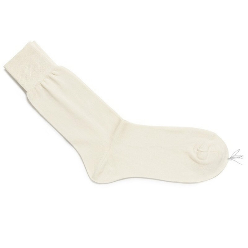 Off white katoenen sokken
