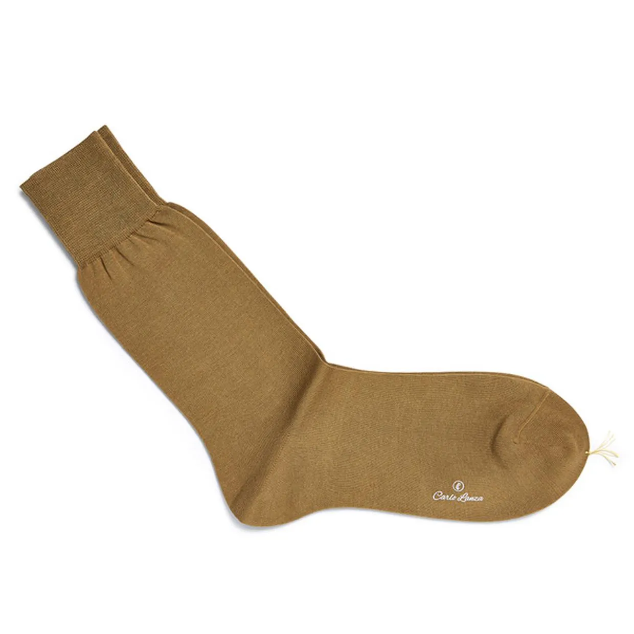 Cognacbruine katoenen sokken