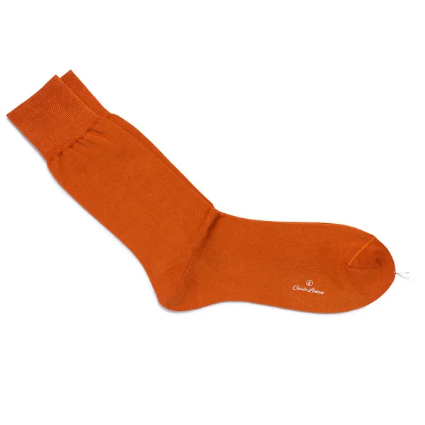 Oranje katoenen sokken