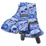 Bretels Blauwe doodskopjes