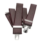 Bretels Bordeauxrood met wit