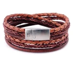 Leren armband Bonacci Caramel