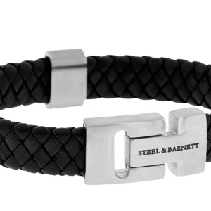 Leren armband Harrison Black
