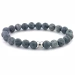 Stenen kralen armband Matt Lavikite