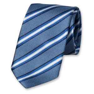 Stropdas Blauw met strepen