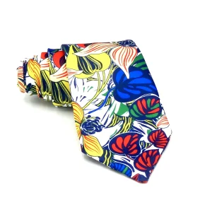 Stropdas Gekleurde bloemen