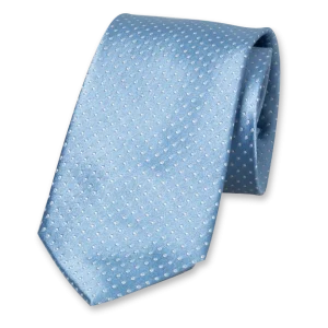 Stropdas Lichtblauw met stippen