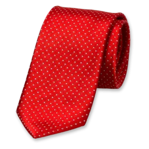 Stropdas Rood met stippen