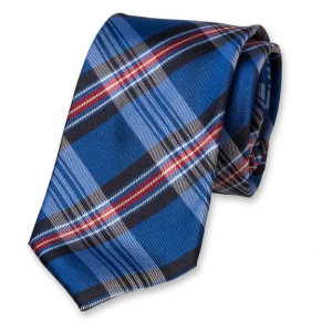 Stropdas Ruit blauw