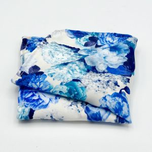 Pochet Blauwe bloemen