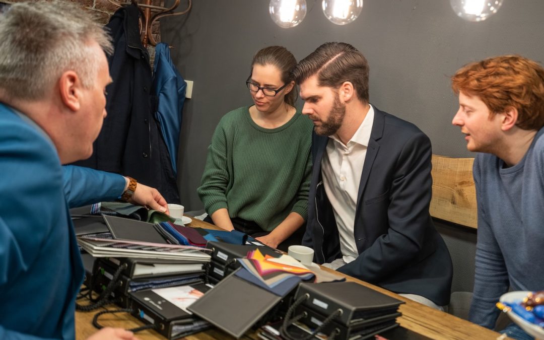 Keuzefeestje – het uitzoeken van een maatpak